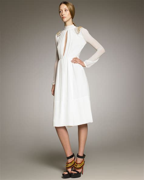 burberry white dress